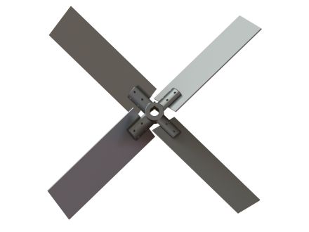 پره همزن چهار تیغه مایل