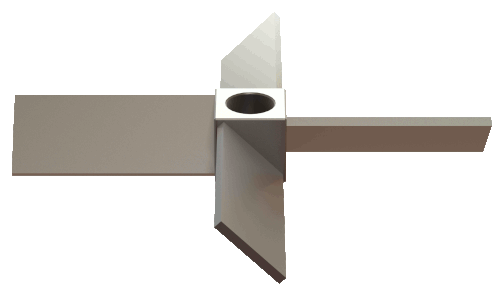 پره همزن چهار تیغه مایل