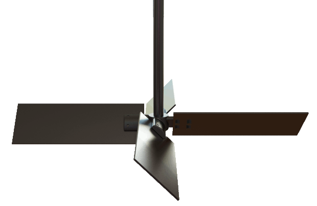 پره همزن چهار تیغه مایل