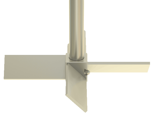 پره همزن چهار تیغه مایل